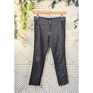Stella McCartney Women's Front Leopard Print Jeans Black Size 30 READ